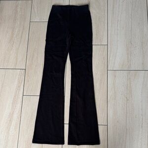 Skims black flare cotton polyester leggings size XS